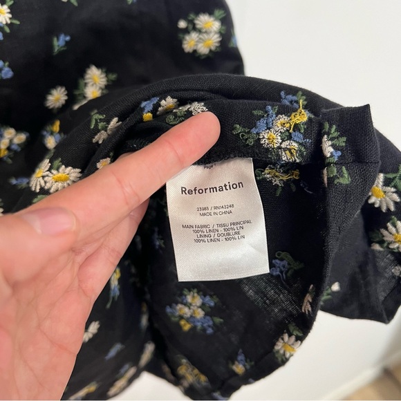 Reformation Brigitte Mini Dress in Daisy - Picture 5 of 6